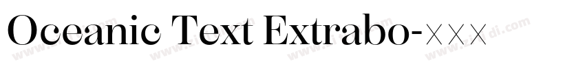 Oceanic Text Extrabo字体转换